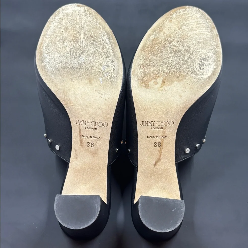 Jimmy Choo London healed mules made in Italy size 38 - Picture 5 of 6